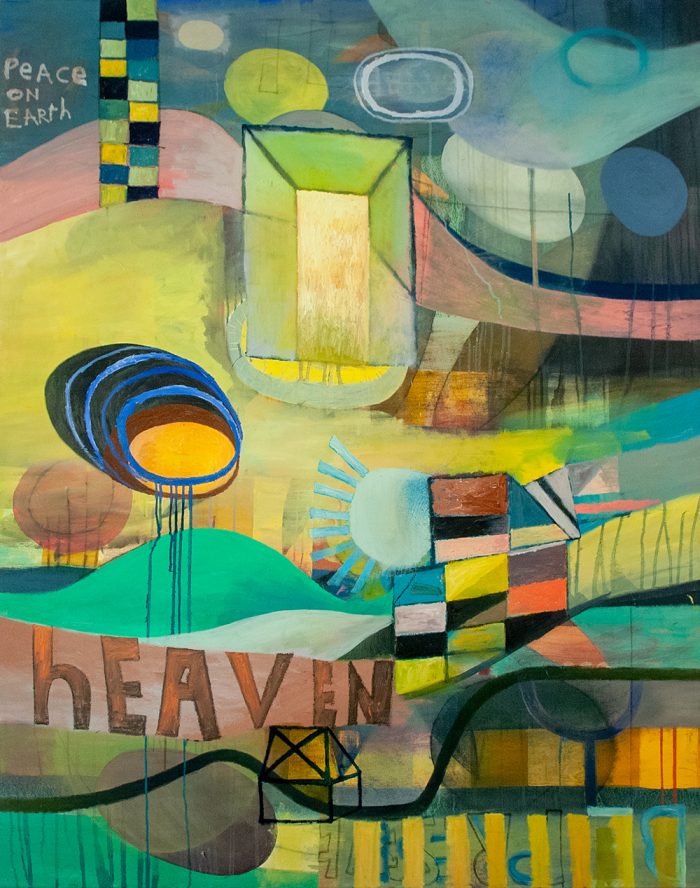 SRH - Heaven Is A Place On Earth 153cm x 122cm oil on canvas