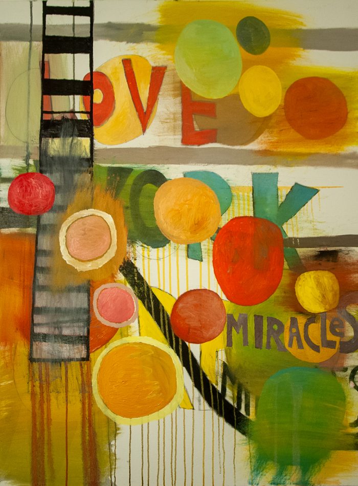 SRH - Love Works Miracles - 122cm x 92cm - Oil On Canvas
