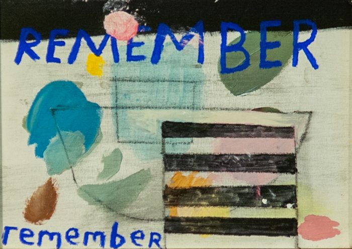SRH - Remember Remember- 28cm x 38cm - Oil On Canvas